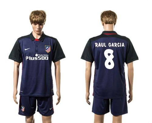 Atletico Madrid #8 Raul Garcia Away Soccer Club Jersey