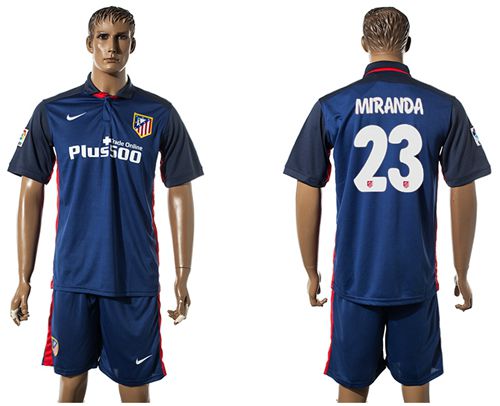 Atletico Madrid #23 Miranda Away Soccer Club Jersey