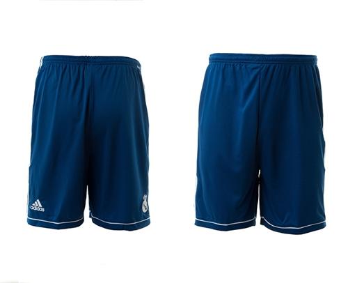 Real Madrid Blank Blue Goalkeeper Soccer Shorts