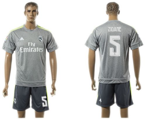 Real Madrid #5 Zidane Away Soccer Club Jersey