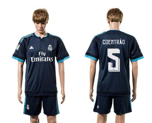 Real Madrid #5 Coentrao Sec Away Soccer Club Jersey