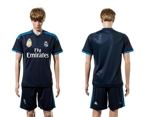 Real Madrid Blank Sec Away (Wear Shield) Soccer Club Jersey