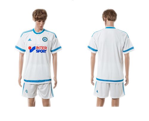 Marseille Blank Home Soccer Club Jersey