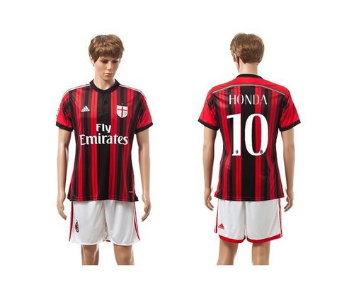 AC Milan #10 Honda Home Soccer Club Jersey