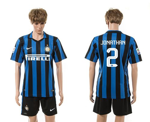 Inter Milan #2 Jonathan Home Soccer Club Jersey