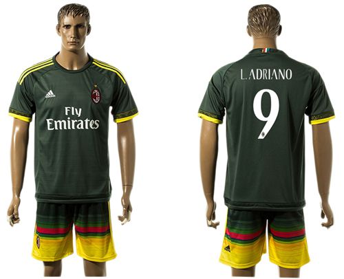 AC Milan #9 Ladriano Sec Away Soccer Club Jersey