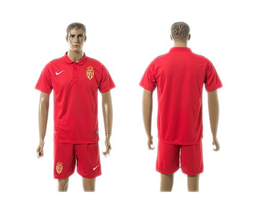 Monaco Blank Red Training Soccer Club Jersey