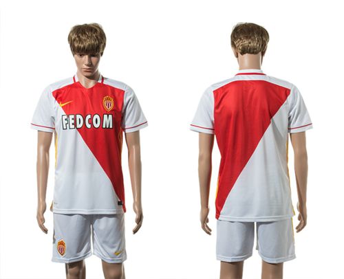 Monaco Blank Home Soccer Club Jersey