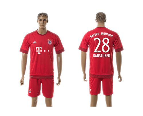 Bayern Munchen #28 Badstuber Home Soccer Club Jersey