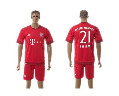 Bayern Munchen #21 Lahm Home Soccer Club Jersey