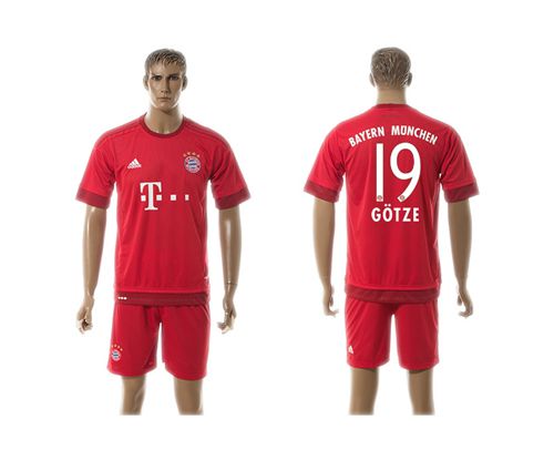 Bayern Munchen #19 Gotze Home Soccer Club Jersey