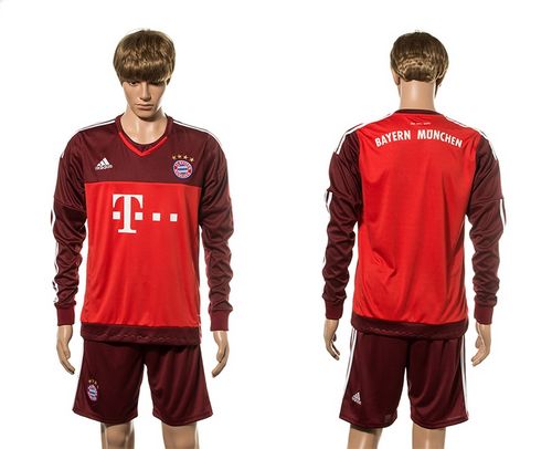 Bayern Munchen Blank Goalkeeper Long Sleeves Soccer Club Jersey