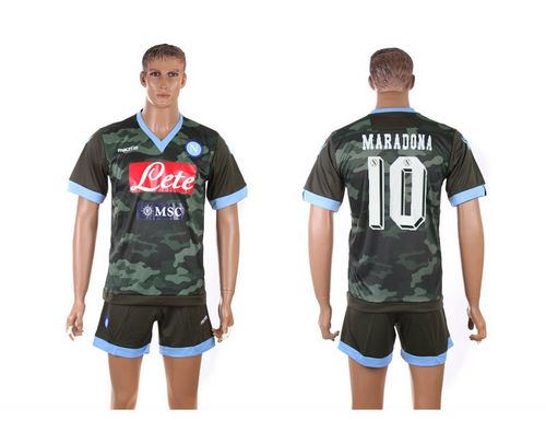 Naples #10 Maradona Away Soccer Club Jersey