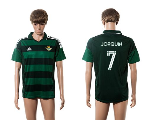 Real Betis #7 Joaquin Away Soccer Club Jersey