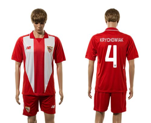 Sevilla #4 Krychowiak Home Soccer Club Jersey