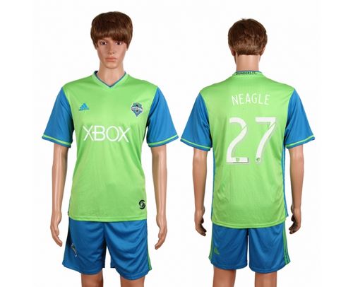 Seattle Sounders #27 Neagle Home Soccer Club Jersey