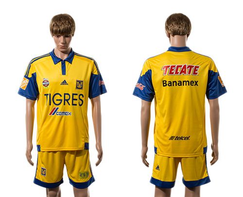 Tigres Blank Yellow Home Soccer Club Jersey