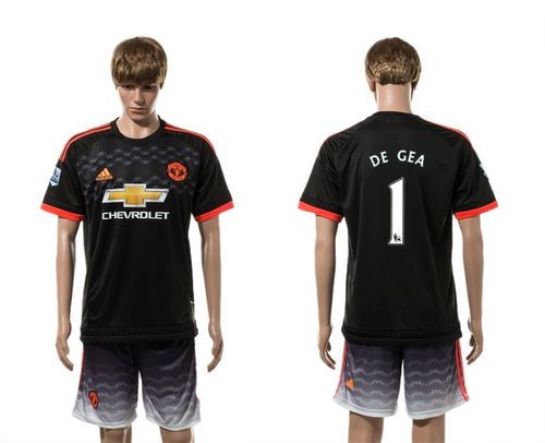 Manchester United #1 De GEA Black Soccer Club Jersey