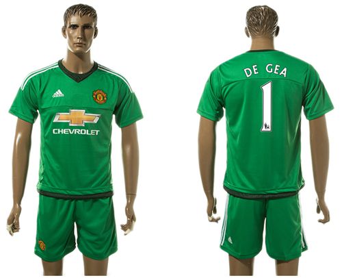 Manchester United #1 DE GEA Green Soccer Club Jersey