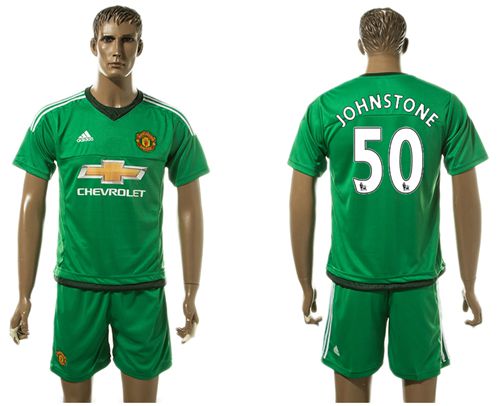 Manchester United #50 Johnstone Green Soccer Club Jersey