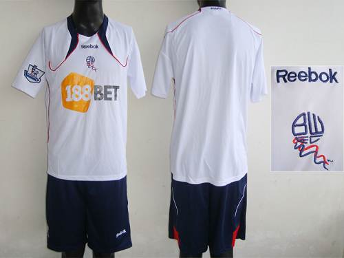 Bolton Wanderers Blank White Home Soccer Club Jersey