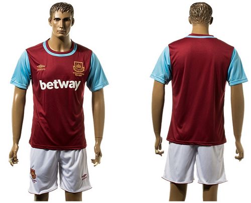 West Ham United Blank Home Soccer Club Jersey