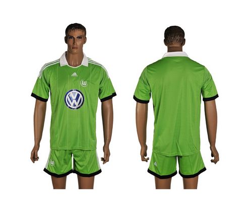 Wolfsburg Blank Home Soccer Club Jersey