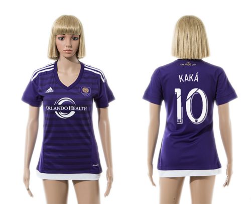 Women's Orlando City SC #10 KAKA Home Soccer Club Jersey