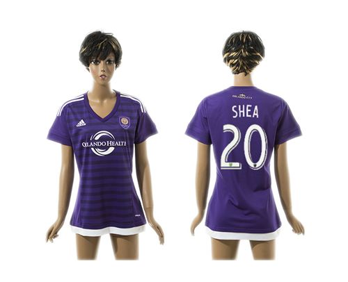 Women's Orlando City SC #20 Shea Home Soccer Club Jersey