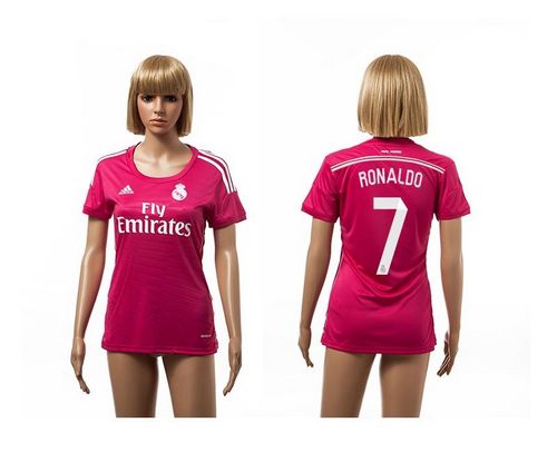Women's Real Madrid #7 Ronaldo Away Soccer Club Jersey