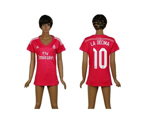 Women's Real Madrid #10 La Decima Away Soccer Club Jersey