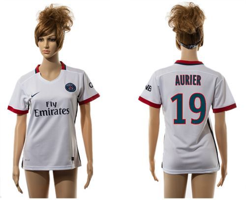 Women's Paris Saint Germain #19 Aurier Away Soccer Club Jersey