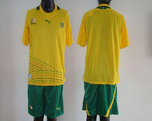 South African Blank 2012/2013 Yellow Home Soccer Country Jersey