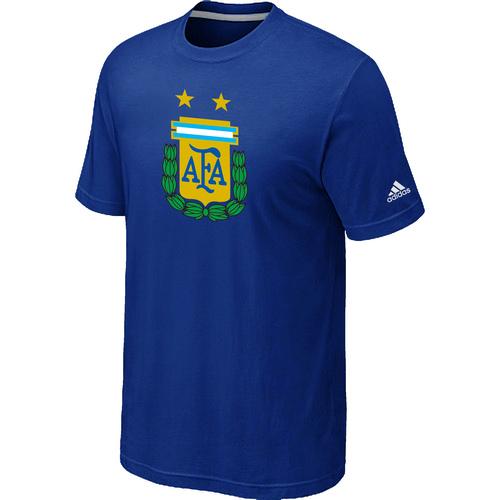  Argentina 2014 World Short Sleeves Soccer T Shirts Blue