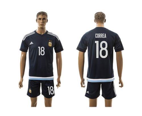 Argentina #18 Correa Away Soccer Country Jersey