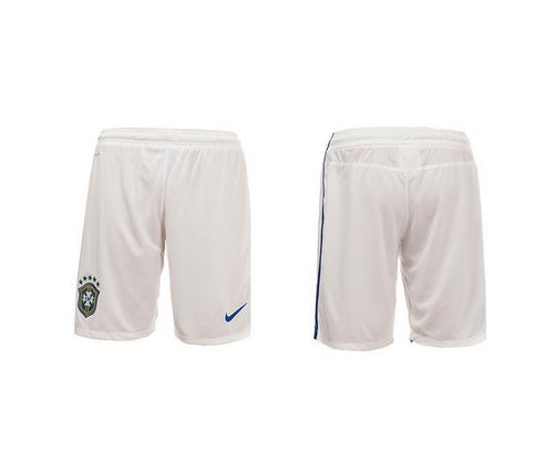Brazil Blank White Away Shorts