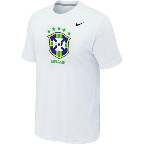  Brazil 2014 World Short Sleeves Soccer T Shirts White
