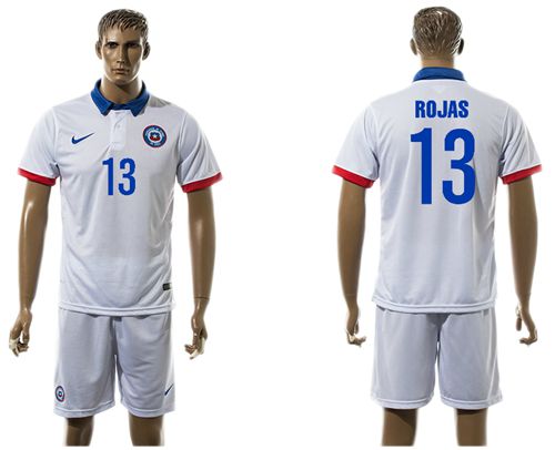 Chile #13 Rojas Away Soccer Country Jersey