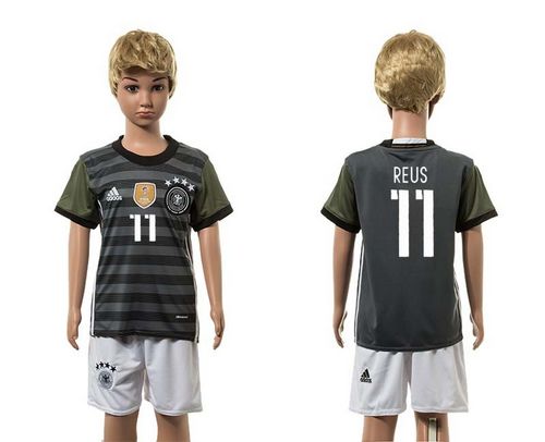 Germany #11 Reus Away Kid Soccer Country Jersey