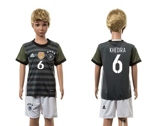 Germany #6 Khedira Away Kid Soccer Country Jersey