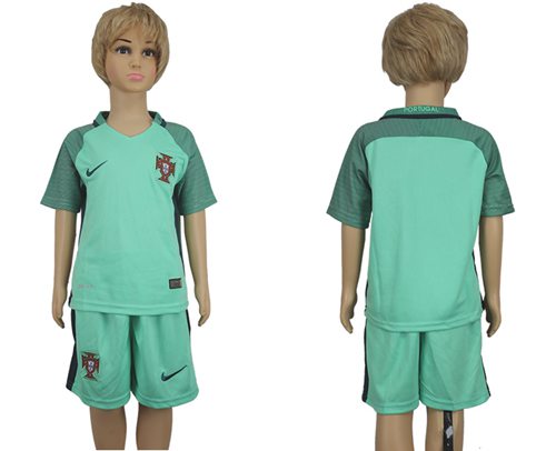 Portugal Blank Away Kid Soccer Country Jersey