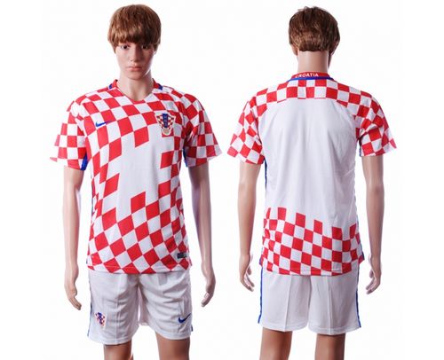 Croatia Blank Home Soccer Country Jersey
