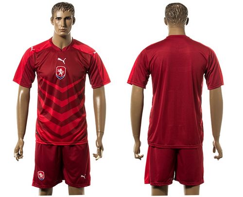 Czech Blank Red Home Soccer Country Jersey