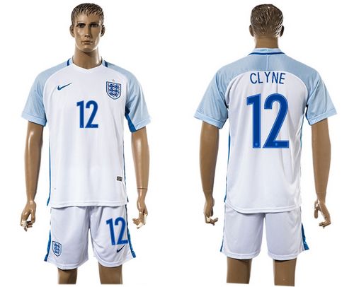 England #12 Clyne Home Soccer Country Jersey