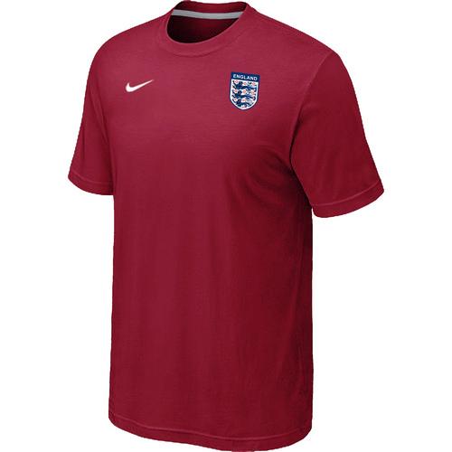  England 2014 World Small Logo Soccer T Shirts Red