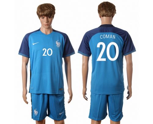 France #20 Coman Home Soccer Country Jersey