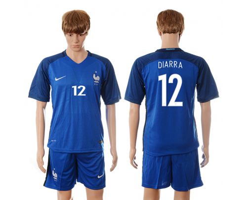 France #12 Diarra Blue Soccer Country Jersey