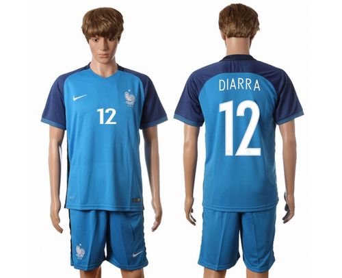 France #12 Diarra Home Soccer Country Jersey