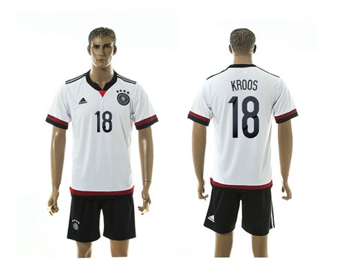 Germany #18 Kroos White Home Soccer Country Jersey
