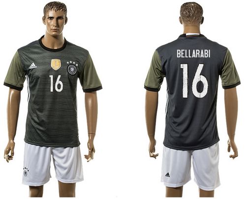 Germany #16 Bellarabi Away Soccer Country Jersey